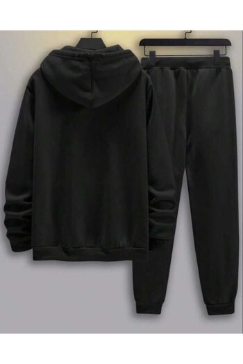 Deocept Men's Oversize Tracksuit Set - Hooded, Printed, Boyfirend