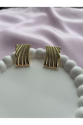 Alexis Carrel Hailey Gold Trendy Earrings