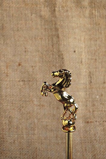 ioadesign Arya-Real Thin Marble Paper Towel Holder and Napkin Holder - Gold Metal Horse Figured