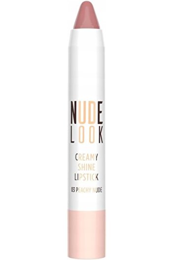 Golden Rose Nude Look Creamy Shine LipsNo:03 Peachy Nude 1 Pack