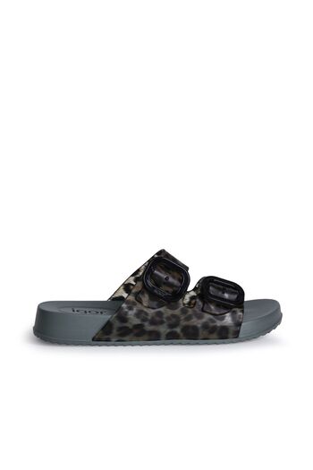 IGOR Green Double Buckle Havana Brillo Women's Slippers