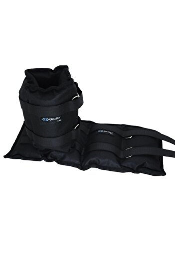 ÇAKABEY El Ayak Bilek Ağırlığı 2 Kg + 2 kg Çift (TOPLAM 4 kg) Siyah kum torbası
