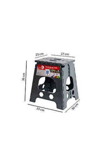 KıtayGroup Çok Amaçlı Taşınabilir Katlanır Tabure Sandalye Kt02 36x33x30cm