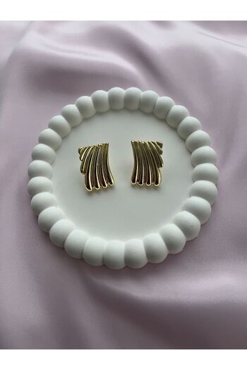 Alexis Carrel Hailey Gold Trendy Earrings
