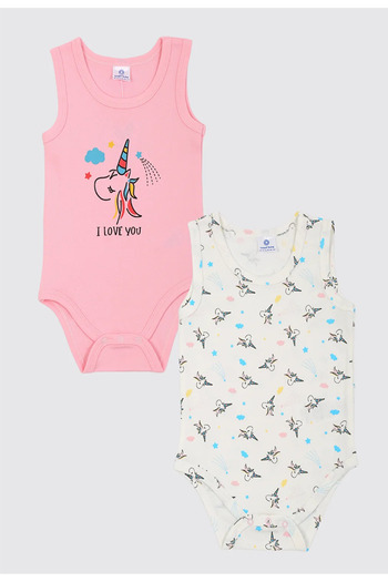 Luggi Baby Patterned Cotton Thick Strap 2-Piece Zibin Body
