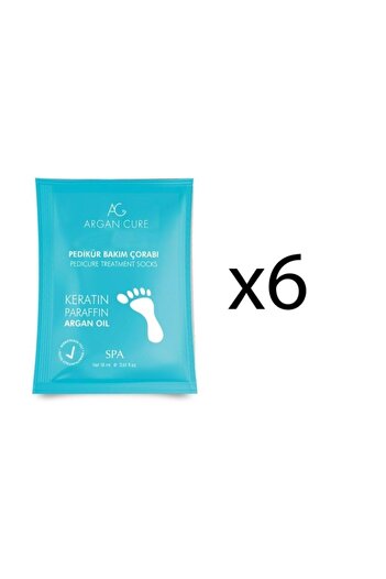 Argan Cure Pedikür Bakım Çorabı 6 Adet
