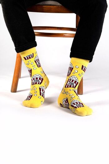 Ozzy Pack of 6 Organic Cotton Seamless Women's Multicolored Patterned Socks 10