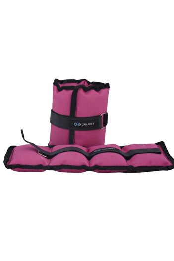 ÇAKABEY El-ayak Bilek Ağırlığı 1 Kg + 1 Kg TOPLAM 2 KG Pembe Fizik tedavi, Spor, fitness, pilates
