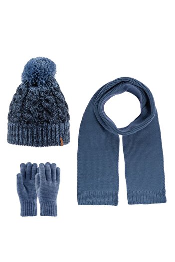 Kitti Set de mănuși pentru băiat, eșarfă, beretă, 9 15 ani, set de 3