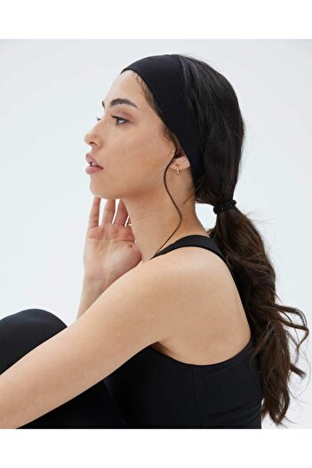 Ayma Active Black Organic Cotton Bandana Hair Band