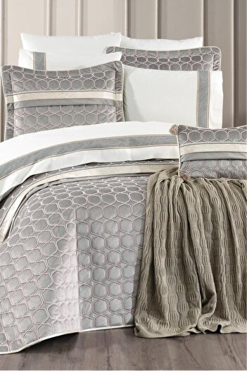 Çeyiz Diyarı Valeron 11 Piece Dowry Set Gray