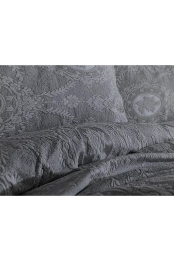 Çeyiz Diyarı Nisa Single Jacquard Bedspread Gray