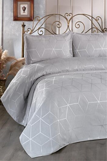 Çeyiz Diyarı Verona Double Bedspread Gray