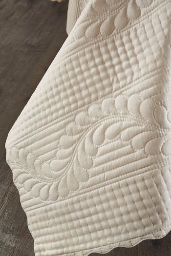 Çeyiz Diyarı Ultrasonic Quilted Sena Single Bedspread Open Cappucino