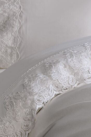 Çeyiz Diyarı French Lace Legend Dowry Duvet Cover Set Cream
