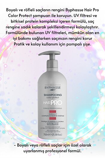 BYPHASSE Hair Pro Colored Hair Special Color Protection Shampoo 750ml