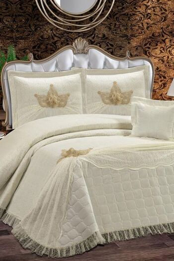 Çeyiz Diyarı Melodi Quilted Double Bedspread