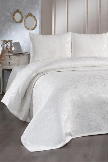 Çeyiz Diyarı Slayka Bedspread Cream