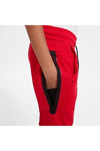 Nike Sportswear Tech Fleece Trousers (Boys') Kırmızı Çocuk Eşofman Altı