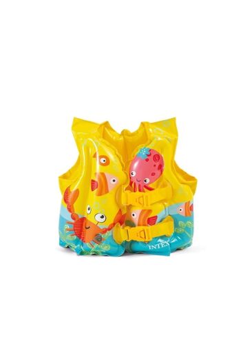 OMZ Girl Boy Children's Life Jacket Fish Pattern Printed Vest Pool Vest Sea Vest