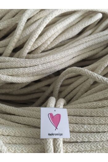 Makromİps Cheapest Macrame Rope (10 Meters) Can Sew Tress Cord Basket with Water Jute Straw Cogustu Rope Weaving