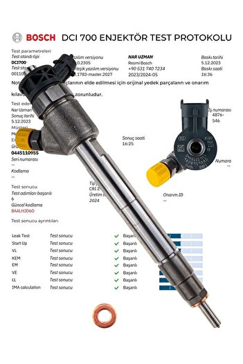 NAR UZMAN 0445110955 Transit Connect Estate 1.5 EcoBlue9828959880 Compatible Injector