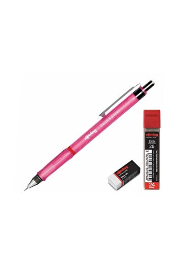 Rotring Okul Seti Visuclick Versatil Min Silgi 0.5 Mm Pembe
