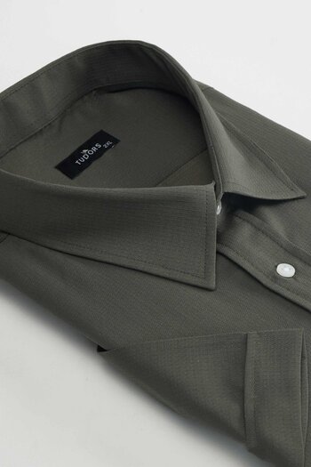 Tudors Men's Summer Shirt - Plus Size, Short Sleeve, Dobby