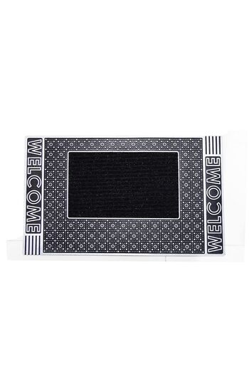 Myfloor Welcome Written Dust Catcher Rubber Door Mat Gray