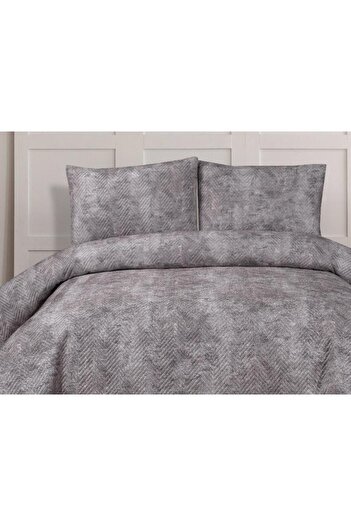 Çeyiz Diyarı Elissa Double Velvet Bedspread Gray