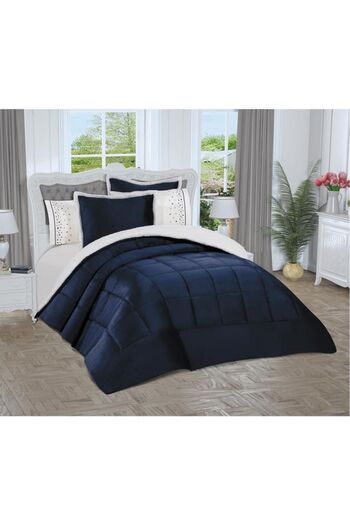 Çeyiz Diyarı Yumi 6 Piece Comforter Dowry Set Navy Blue