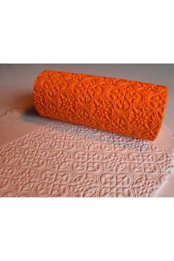 CosmosCraft Renaissance Patterned Clay and Dough Sculpting Roller 20cm, Plastic