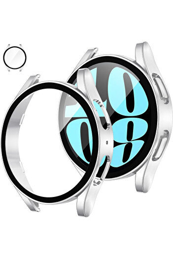 Fibaks Samsung Galaxy Watch 6 40mm Compatible Case and Screen Protector 360 Full Protection Cover