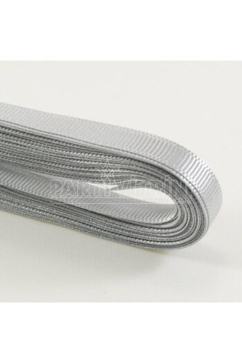 Partivitrini Silver Gray Grosgrain Ribbon 1 cm x 10 Meters