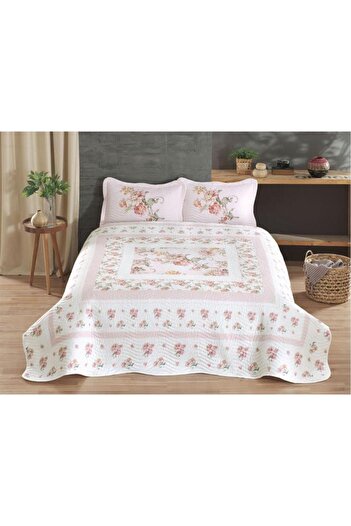 Çeyiz Diyarı Pomenna Printed Quilted Double Bedspread