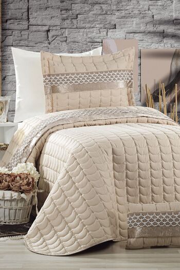 Çeyiz Diyarı Colors Micro Single Bedspread Cappucino