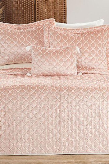 Çeyiz Diyarı Brillance Double Bedspread Powder