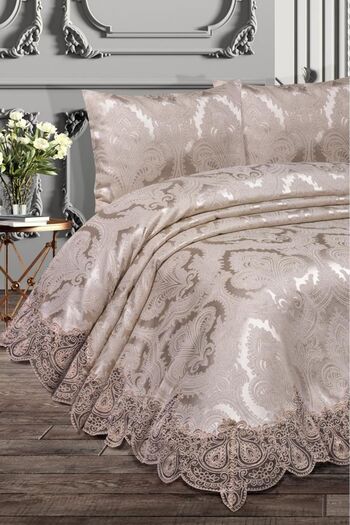 Çeyiz Diyarı Sinem Double Bedspread Cappucino