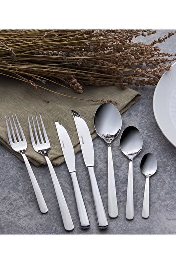 Karaca Vesper 24 Piece Elegance Dessert Fork Spoon Knife Set Çkb