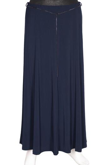 Eray King Size Navy Blue Tuba Skirt - Sandy Fabric, Unlined