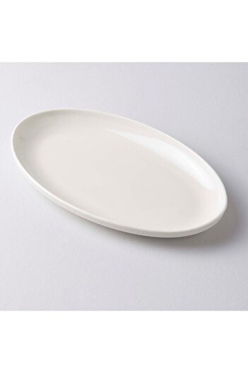 porselenden Modern 2-Piece Cream 30 Cm Large Size Kayak Daily Presentation Plate Service Set