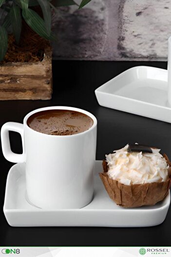 Rossel Premium New Bone Chına Set of 2 Gilded Coffee Cups G1940