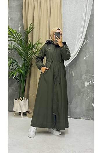Marjinal City Fur Lined and Waterproof Full Length Women's Winter Coat & Coat