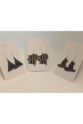 GENCAX Harry Potter 3-Piece Earring Set