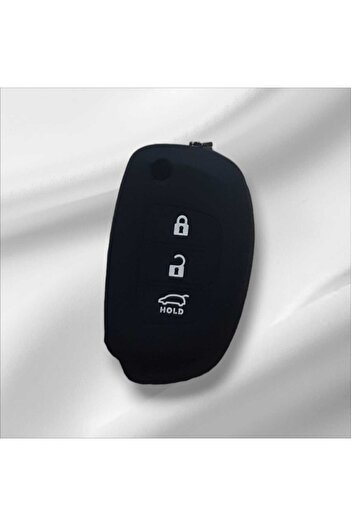 Natural Hyundai Silicone Keychain Container