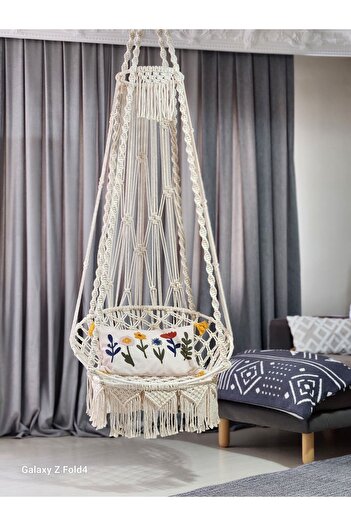 AslanButik Makrome Özel Örgü Salıncak Hamak Efsane Model