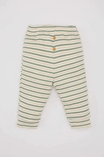 DeFacto Striped Long Sleeve Camisole T-Shirt and Ribbed 2-Piece Set for Baby Boy - B7675A524Sp