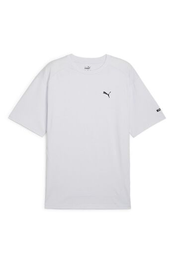Puma 67891342   - Γκρι ανδρικό μπλουζάκι με λαιμόκοψη με κανονική εφαρμογή