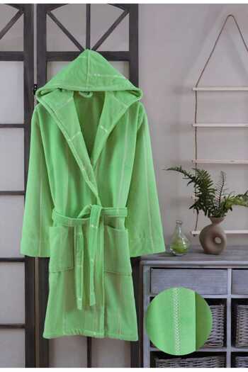 ESMEN Bathrobe Flush Velvet Green