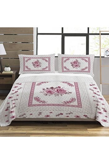 Evmila Flower Pattern Double Printed Pique (200x220 Cm)